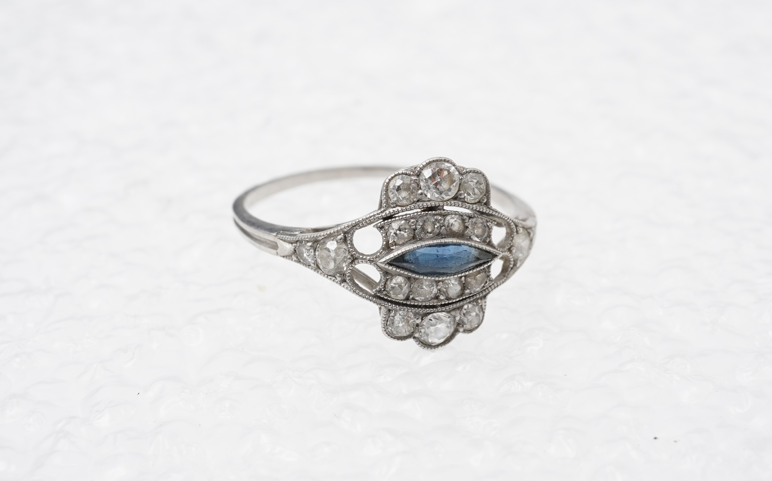 A fine Art Deco sapphire and diamond ring, circa 1920